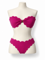Bikini Marysia Antibes fucsia festoneado – Talla M – Circa 2017