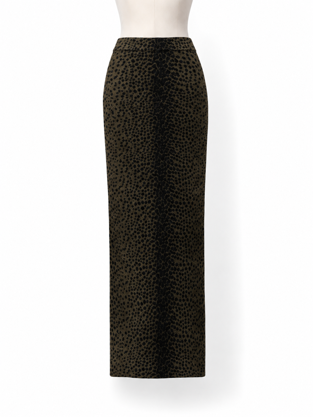 Falda larga Alexander Wang de chenilla con estampado animal – Talla XS – 2024