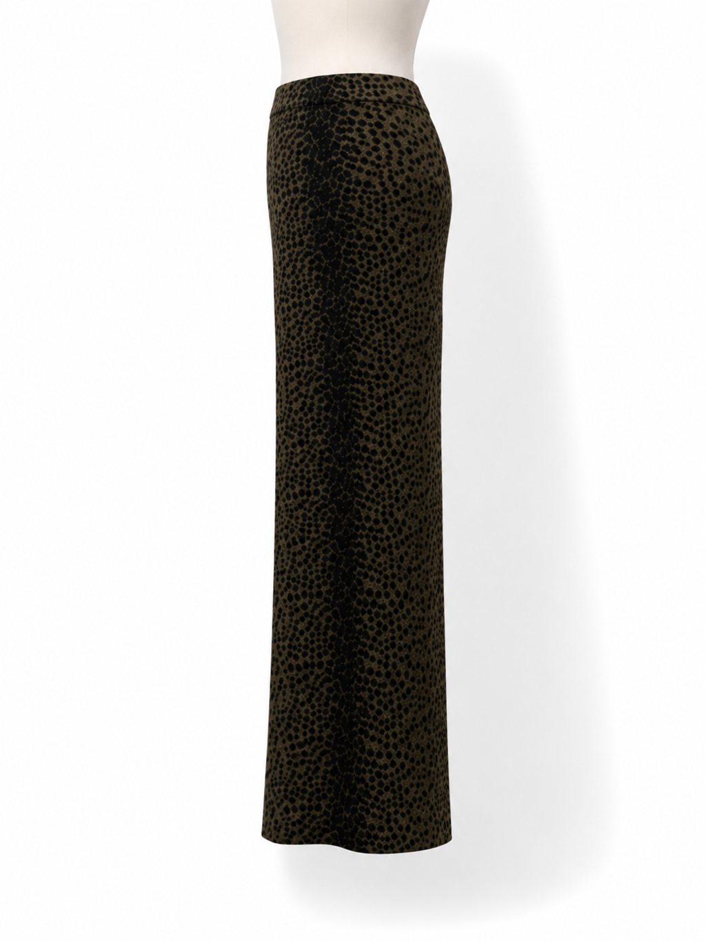 Falda larga Alexander Wang de chenilla con estampado animal – Talla XS – 2024