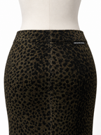 Falda larga Alexander Wang de chenilla con estampado animal – Talla XS – 2024