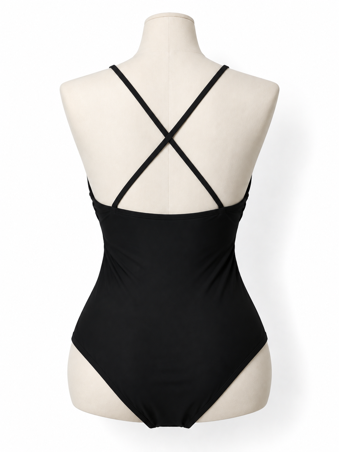 Bañador Dion Lee negro con aberturas y herrajes – Talla 36 – 2019