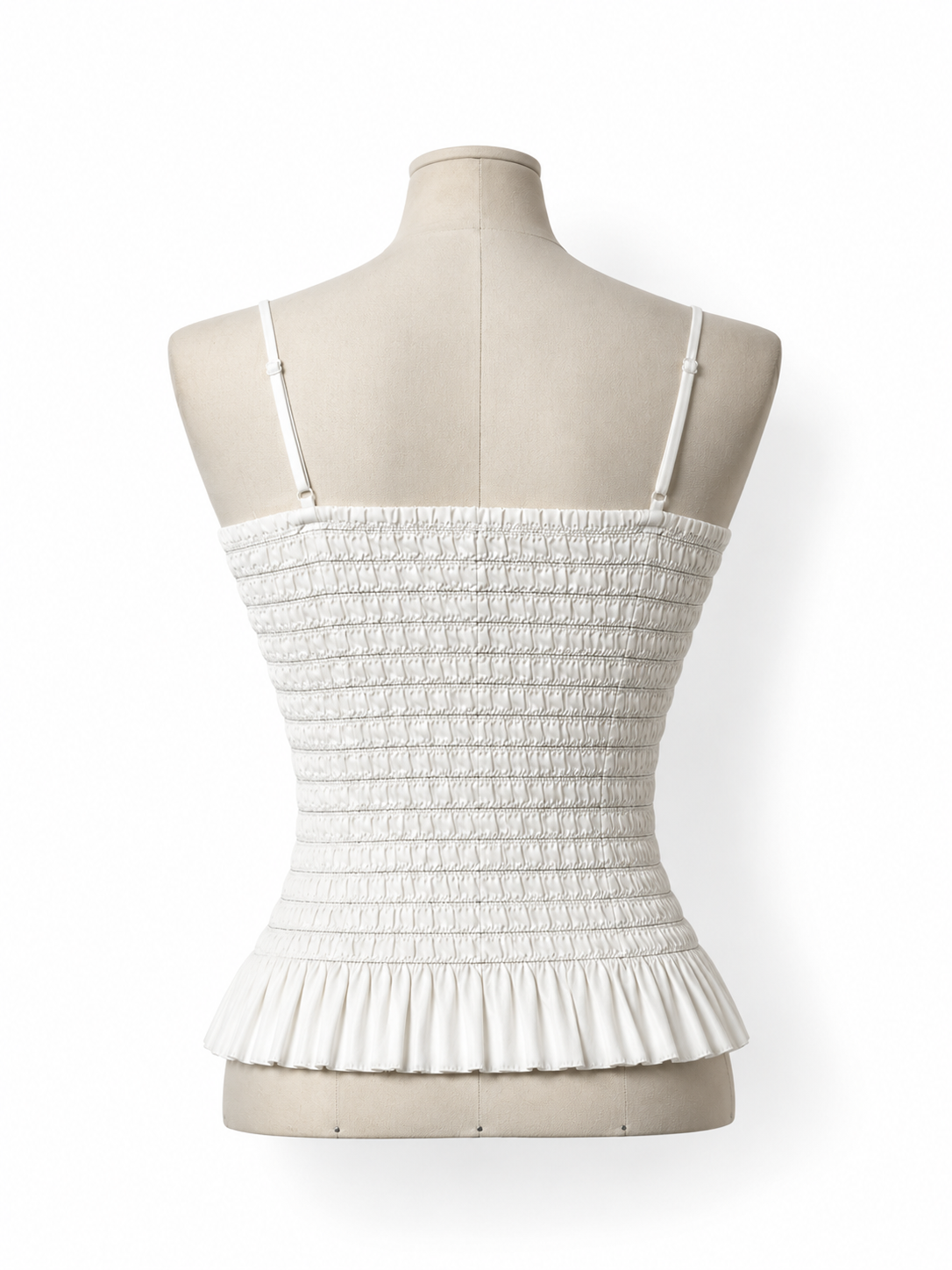 Top ATM Anthony Thomas Melillo de lino blanco fruncido – Talla M – Nuevo con etiqueta – Circa 2022
