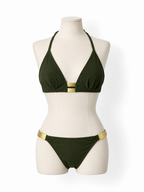 Bikini Eres verde militar con detalles dorados – Circa 2019