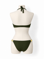 Bikini Eres verde militar con detalles dorados – Circa 2019