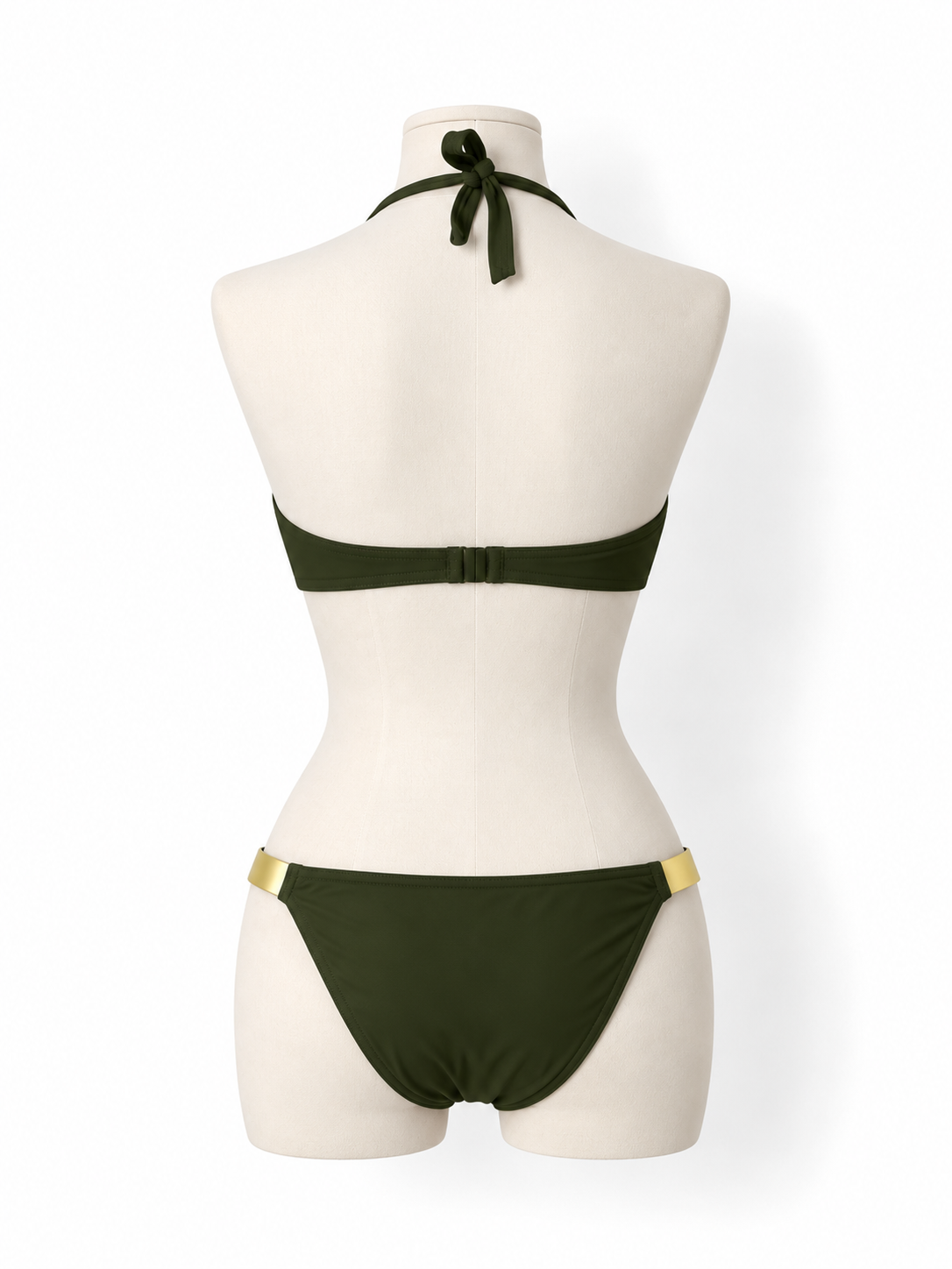 Bikini Eres verde militar con detalles dorados – Circa 2019