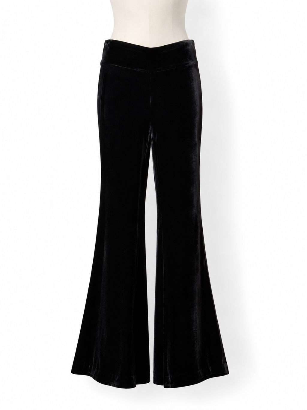 Pantalón de terciopelo negro Maggie Marilyn Rule Breaker – Talla 36