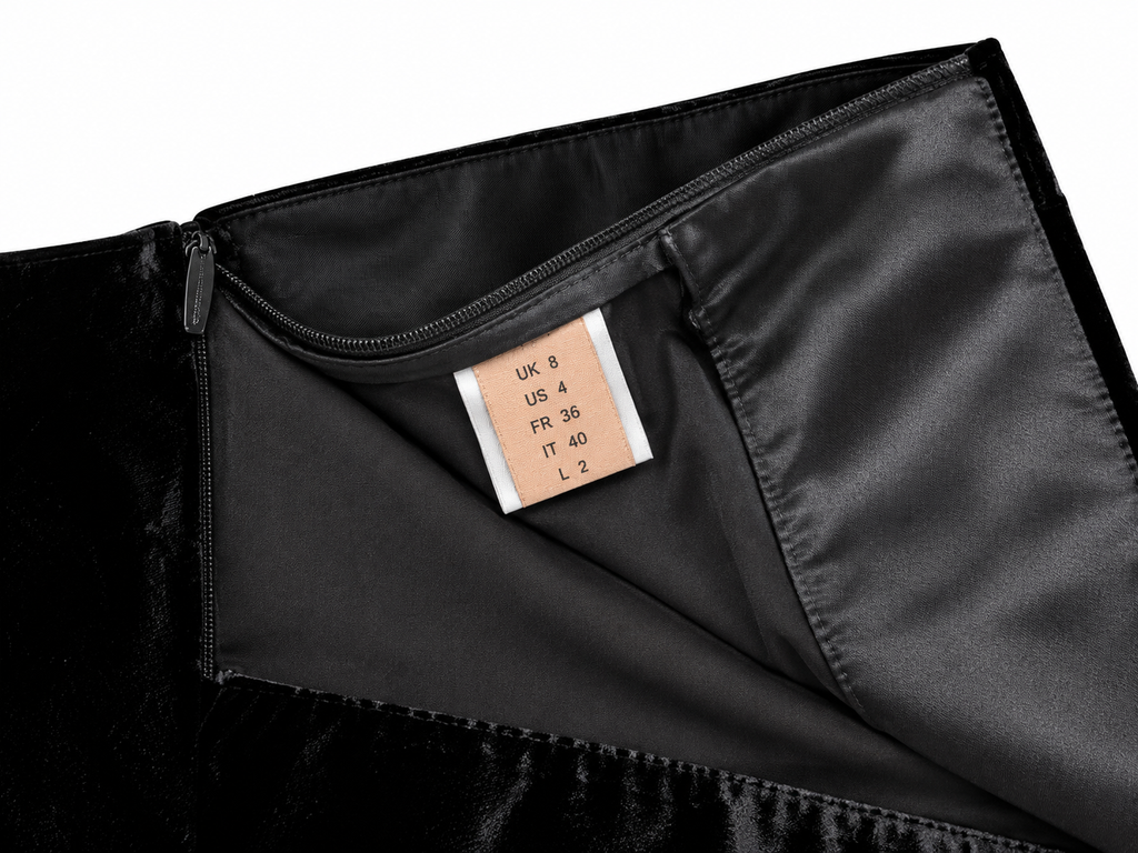 Pantalón de terciopelo negro Maggie Marilyn Rule Breaker – Talla 36