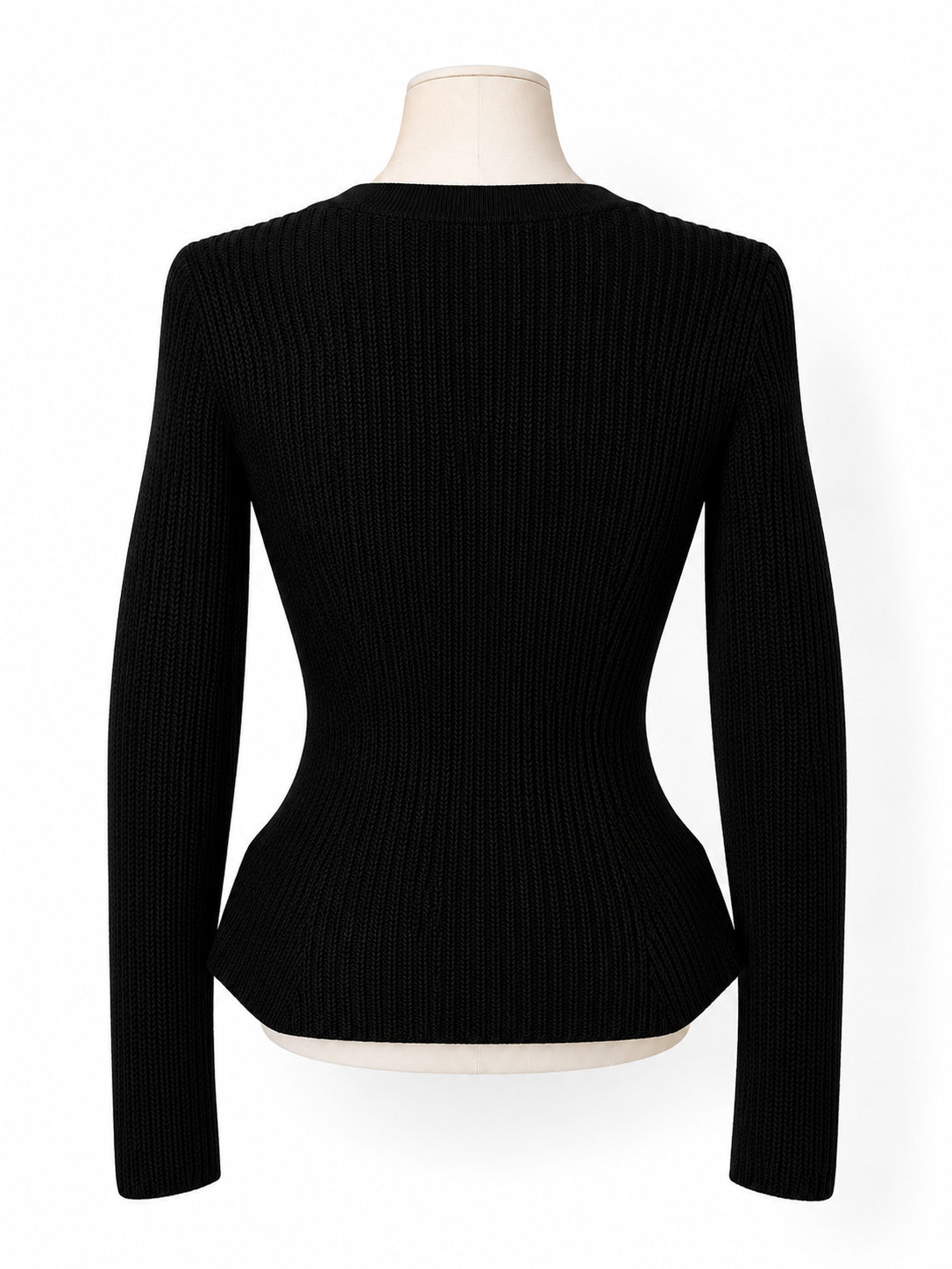 Jersey negro Roberto Cavalli de punto con aberturas – Talla 38