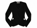 Jersey negro Roberto Cavalli de punto con aberturas – Talla 38