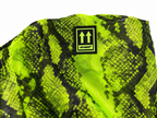 Pantalón jogger Off-White de organza con estampado de serpiente neón - Talla 36