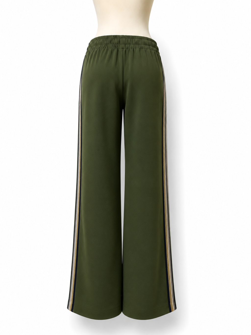 Pantalón Zadig & Voltaire Woww Crepe verde caqui – Talla 36