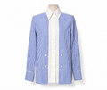 Camisa Stella McCartney de algodón a rayas azul y blanca – Talla 34