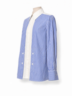Camisa Stella McCartney de algodón a rayas azul y blanca – Talla 34