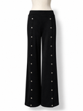 Pantalón negro Alexander Wang estilo chándal con botones – Talla S