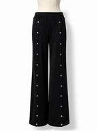 Pantalón negro Alexander Wang estilo chándal con botones – Talla S
