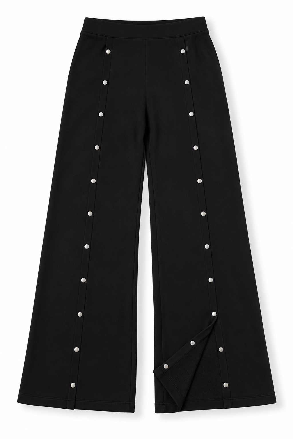 Pantalón negro Alexander Wang estilo chándal con botones – Talla S