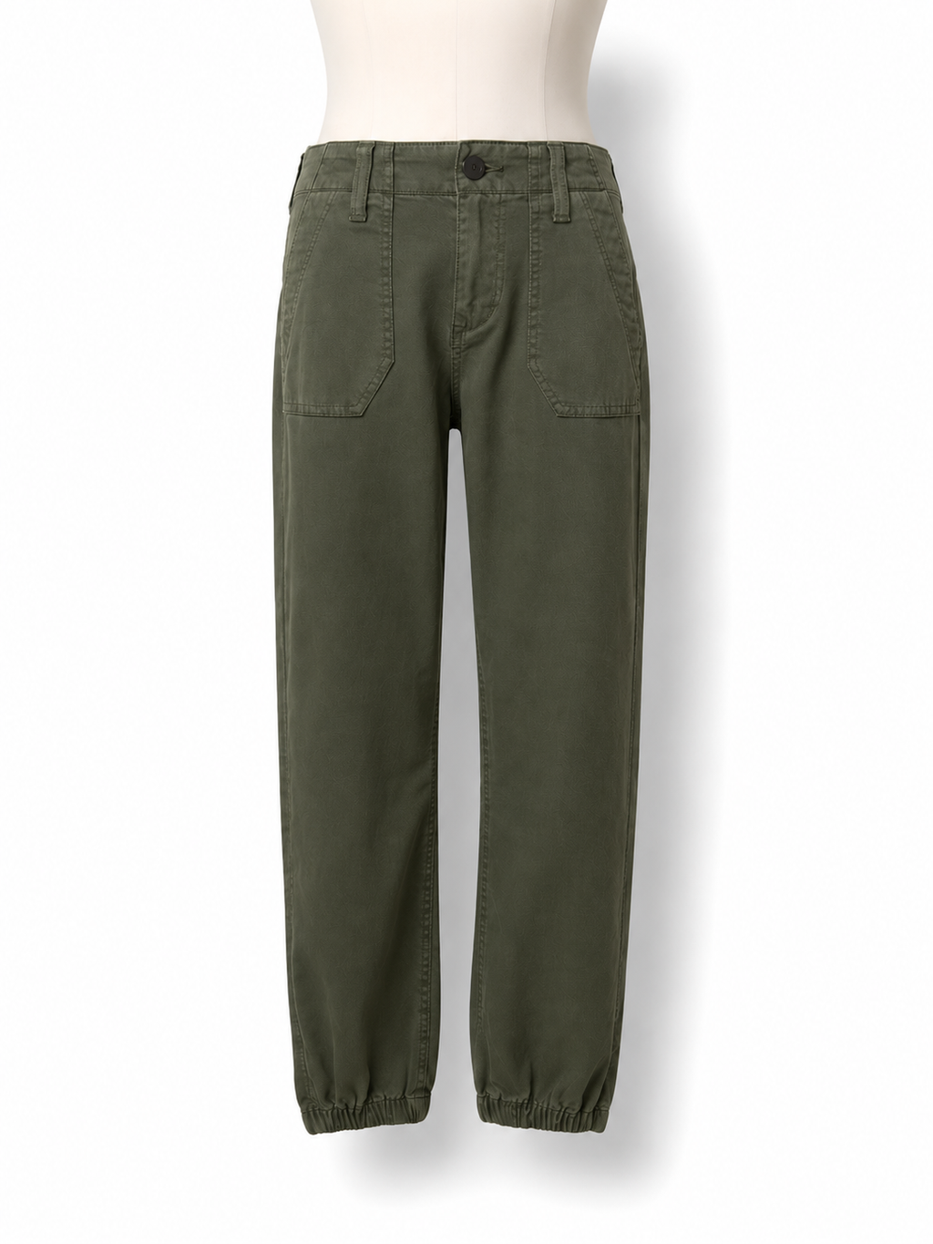 Pantalón Paige verde caqui estilo utility – Talla 25