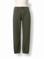 Pantalón Paige verde caqui estilo utility – Talla 25