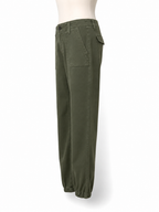 Pantalón Paige verde caqui estilo utility – Talla 25