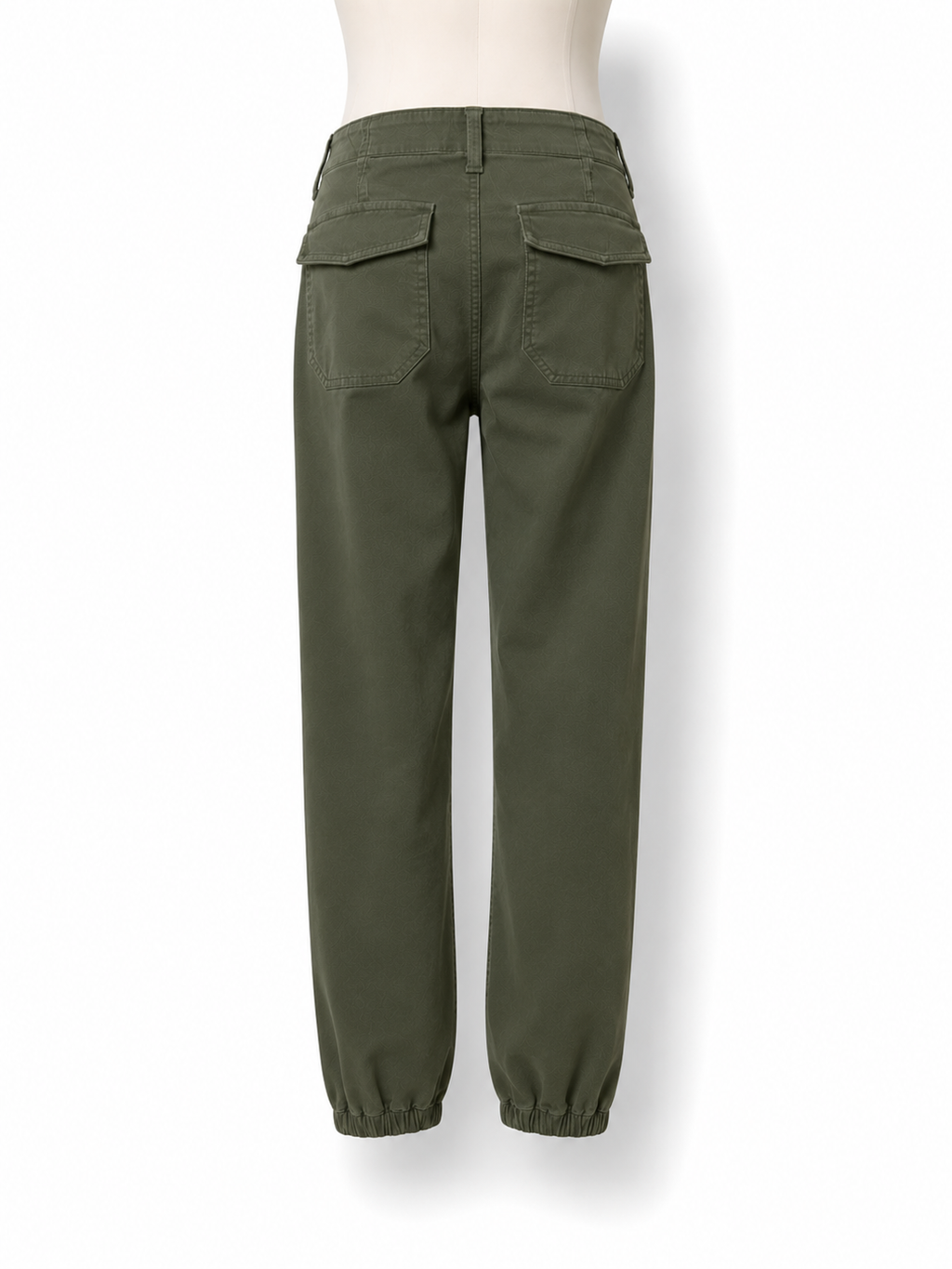 Pantalón Paige verde caqui estilo utility – Talla 25