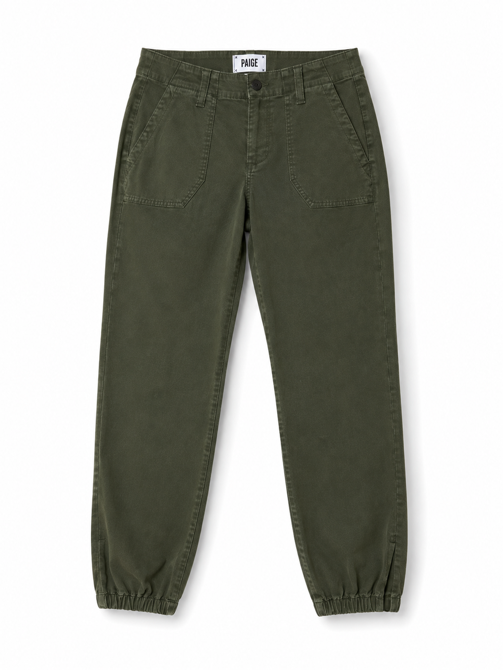 Pantalón Paige verde caqui estilo utility – Talla 25