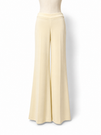 Pantalón Kwaidan Editions amarillo crema acampanado – Talla 36