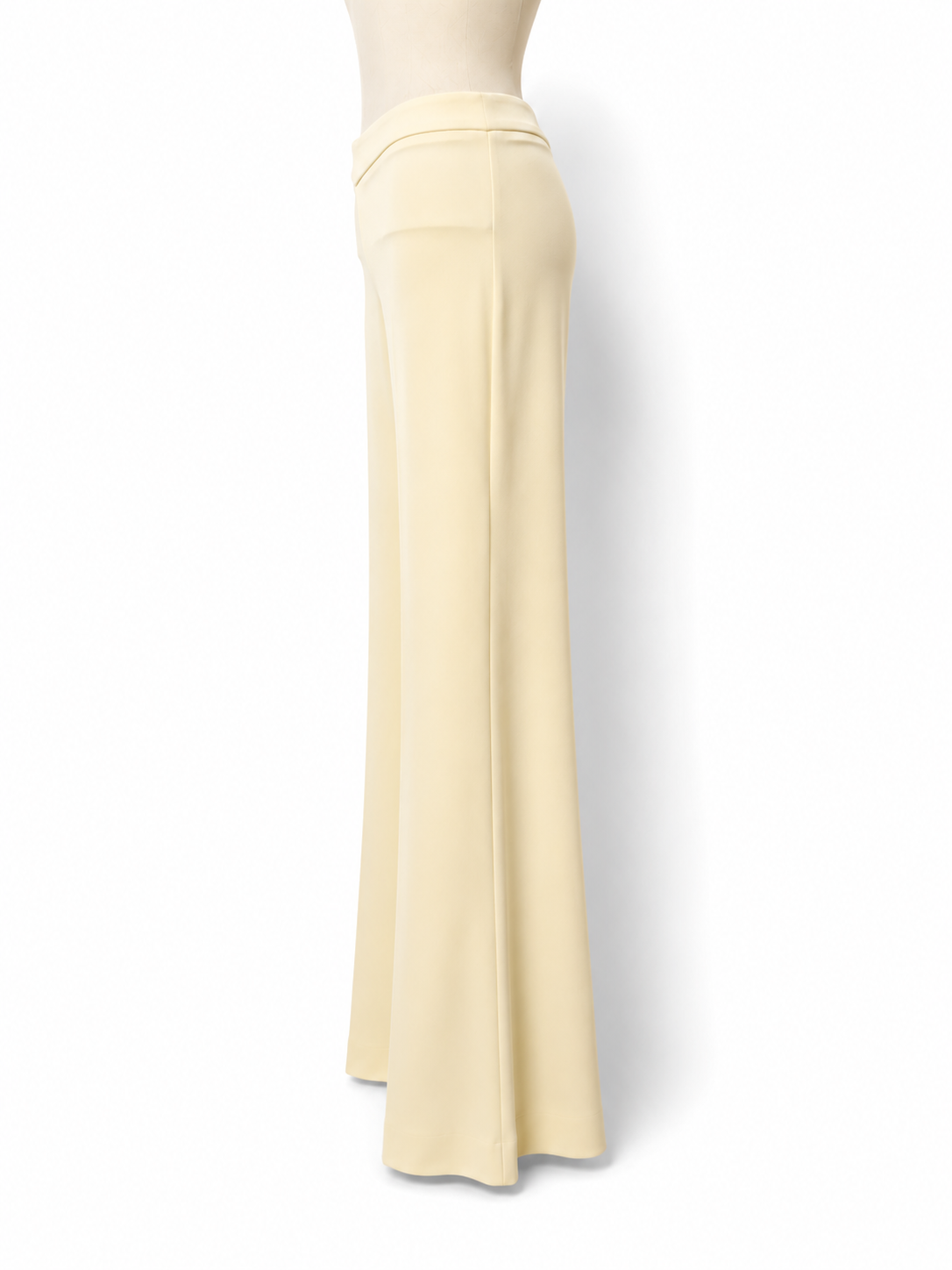 Pantalón Kwaidan Editions amarillo crema acampanado – Talla 36