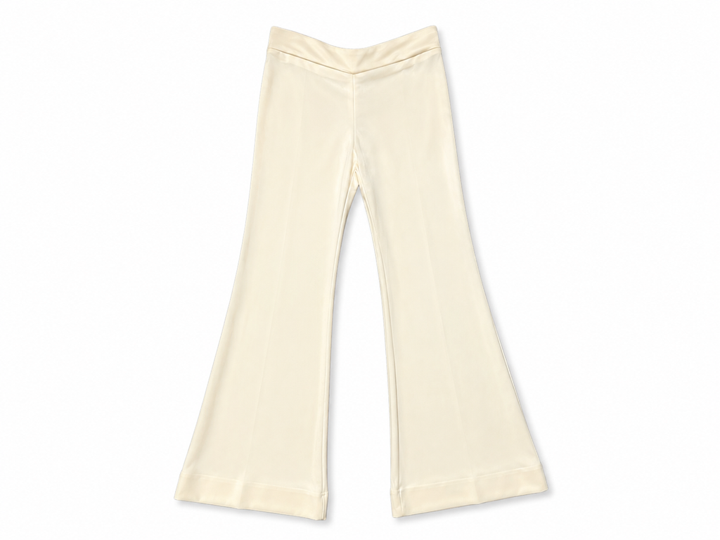 Pantalón Kwaidan Editions amarillo crema acampanado – Talla 36