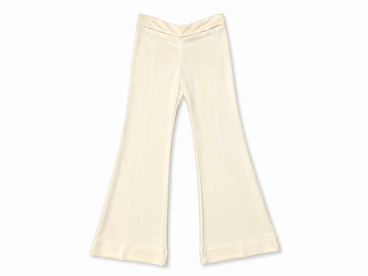 Pantalón Kwaidan Editions amarillo crema acampanado – Talla 36