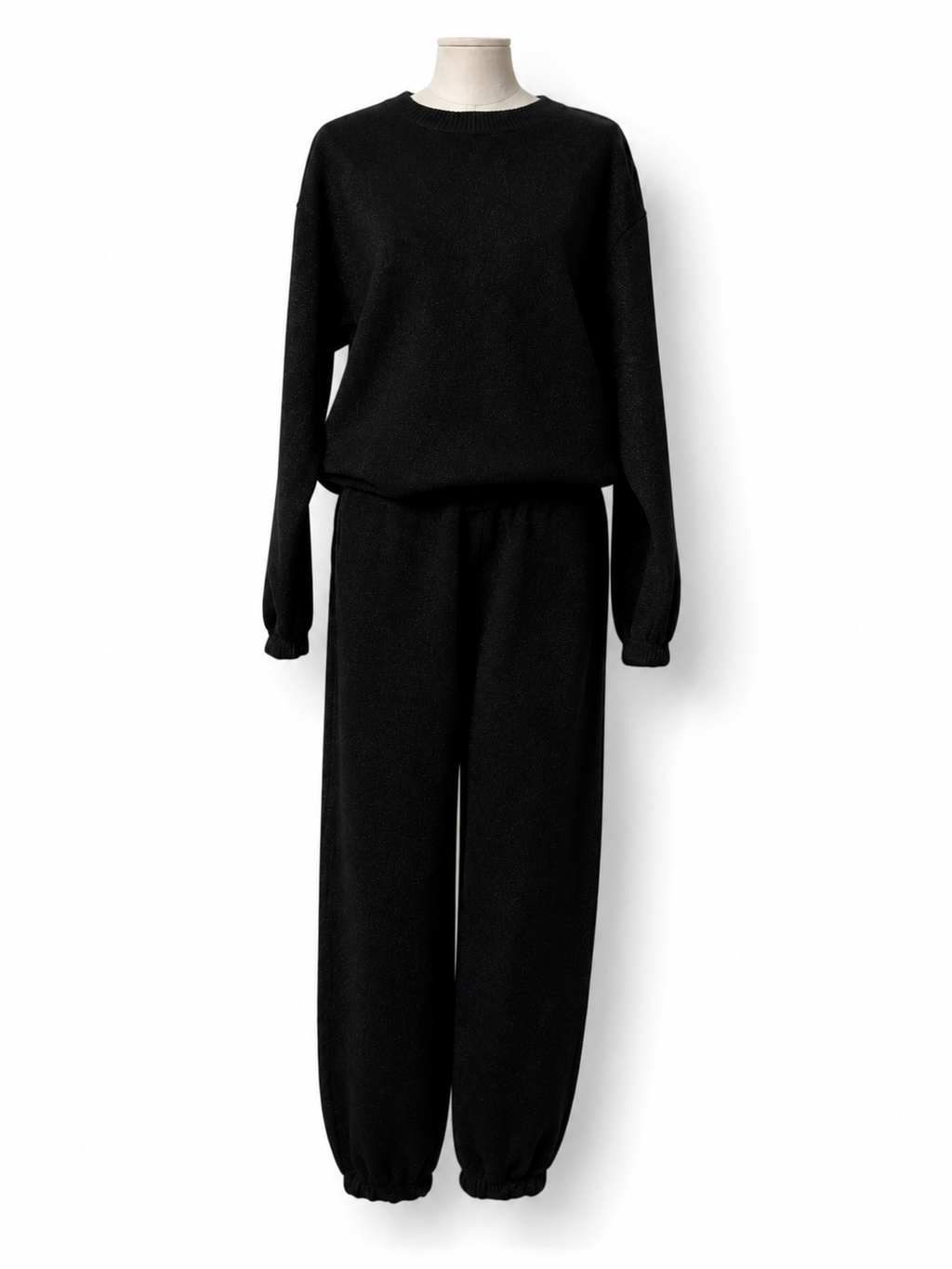 Conjunto deportivo Oséree Lumière de lúrex negro – Talla S