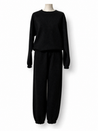 Conjunto deportivo Oséree Lumière de lúrex negro – Talla S