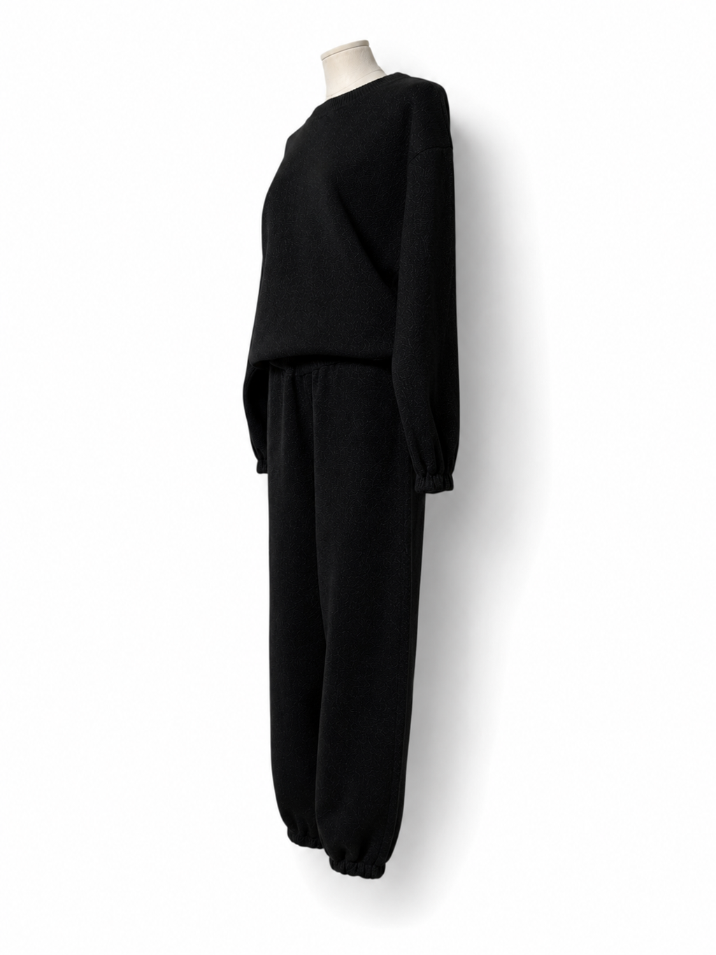 Conjunto deportivo Oséree Lumière de lúrex negro – Talla S