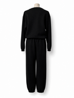 Conjunto deportivo Oséree Lumière de lúrex negro – Talla S
