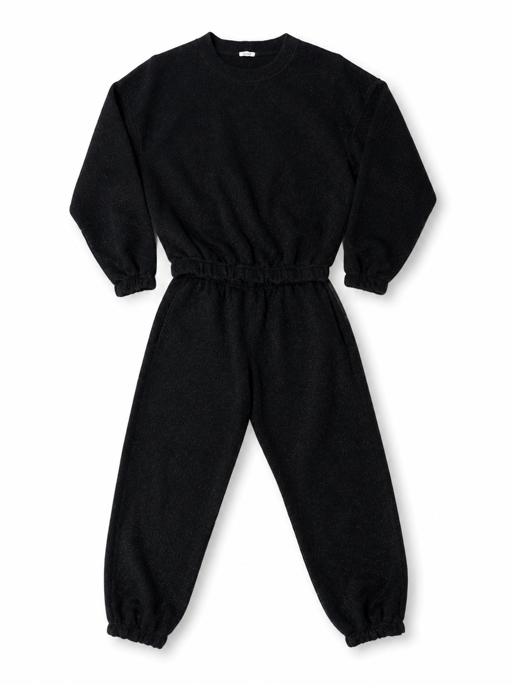 Conjunto deportivo Oséree Lumière de lúrex negro – Talla S
