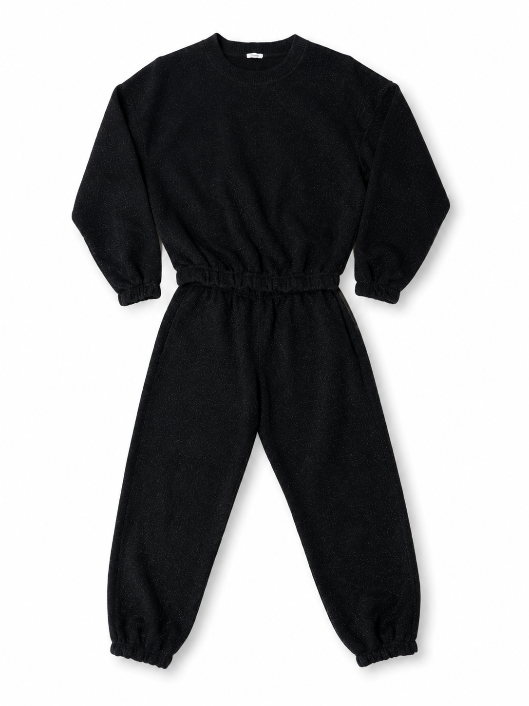 Conjunto deportivo Oséree Lumière de lúrex negro – Talla S