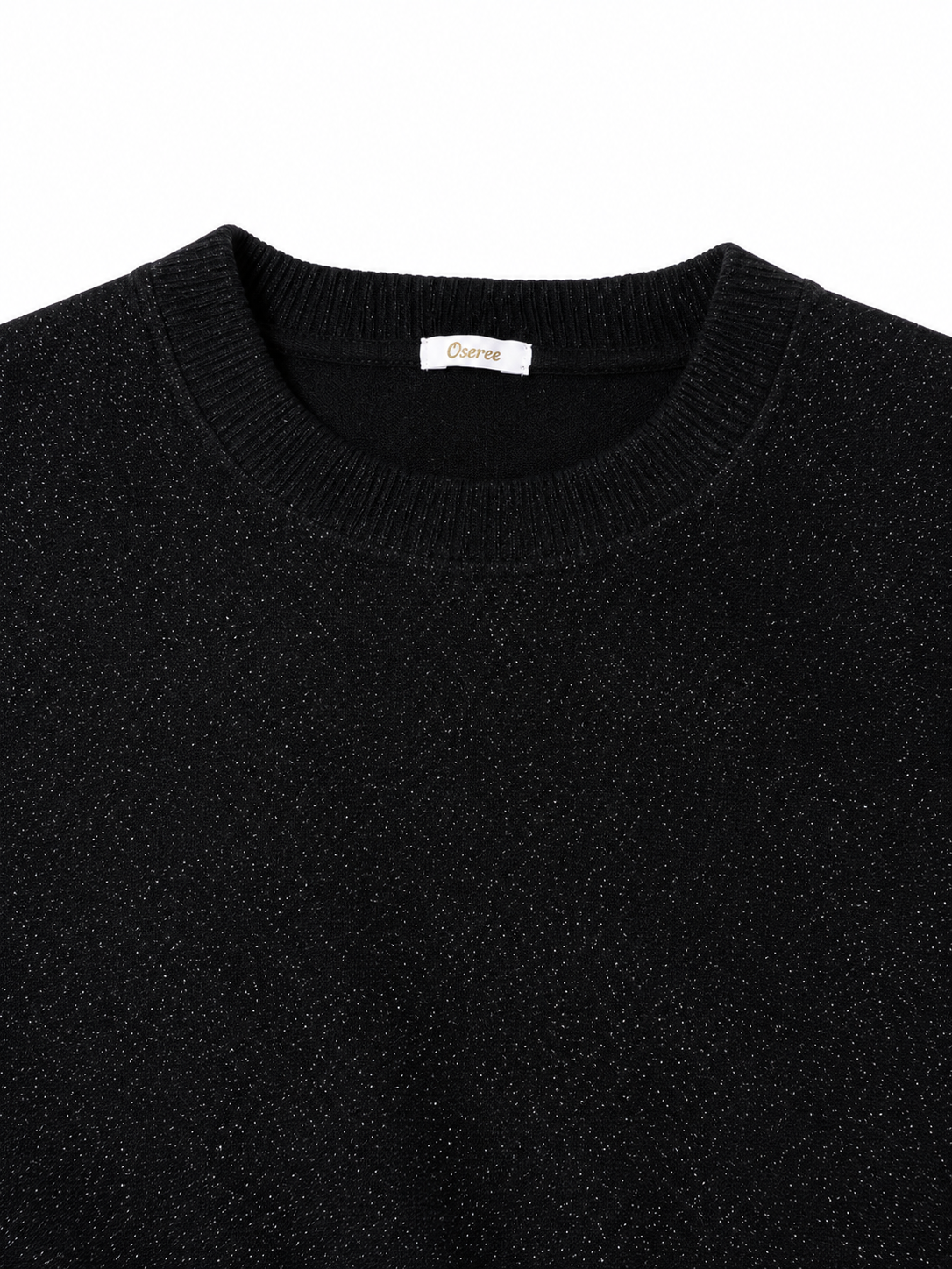 Conjunto deportivo Oséree Lumière de lúrex negro – Talla S