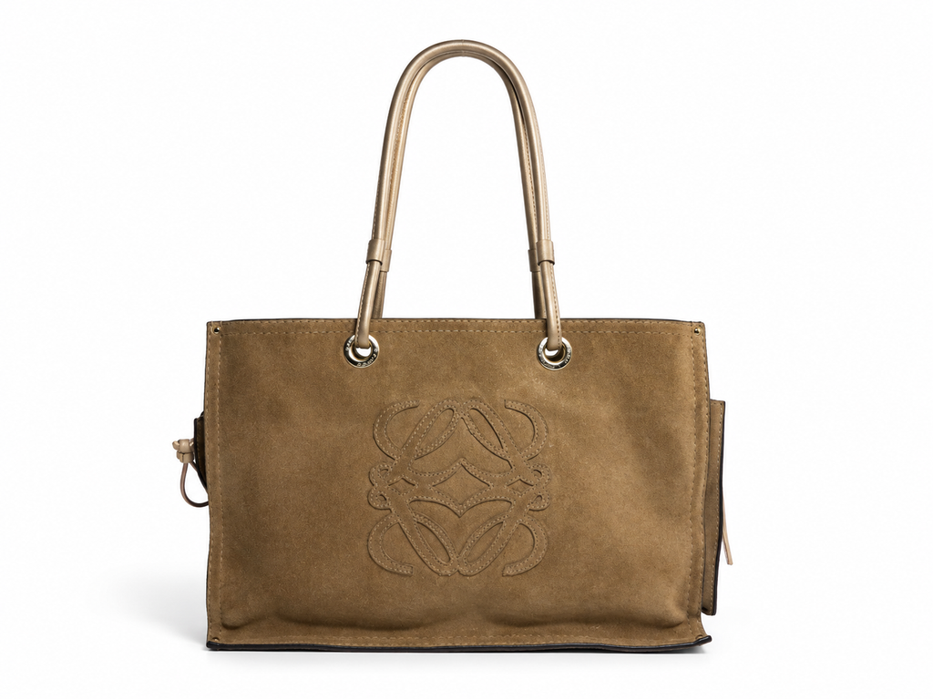 Bolso tote Loewe Anagram dorado de 2005