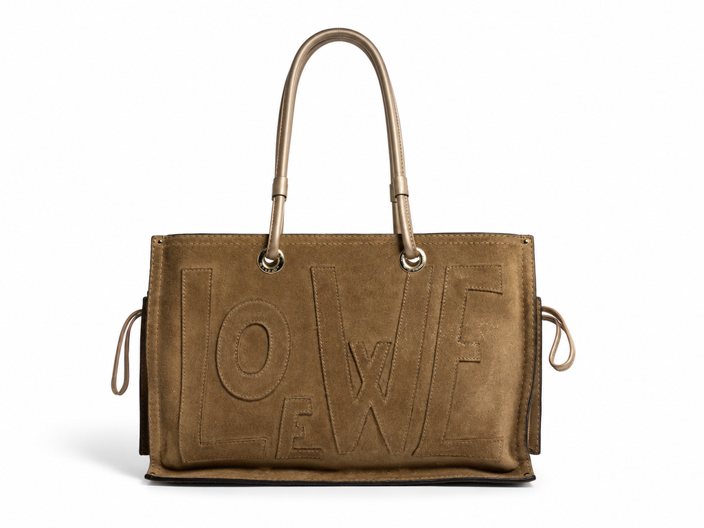 Bolso tote Loewe Anagram dorado de 2005