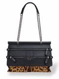 Bolso Roberto Cavalli Diva de piel con estampado animal – 2011