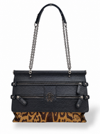 Bolso Roberto Cavalli Diva de piel con estampado animal – 2011