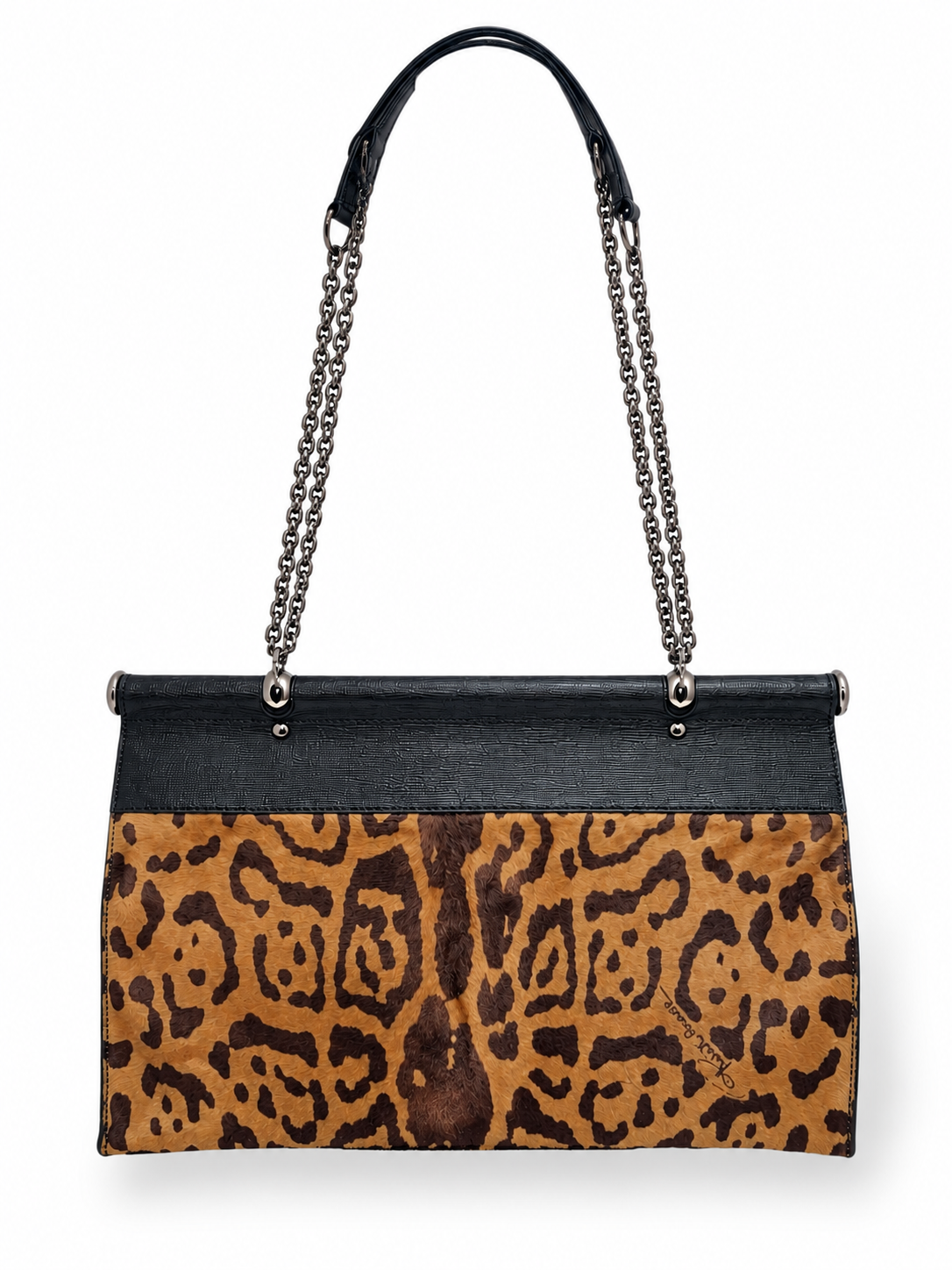 Bolso Roberto Cavalli Diva de piel con estampado animal – 2011