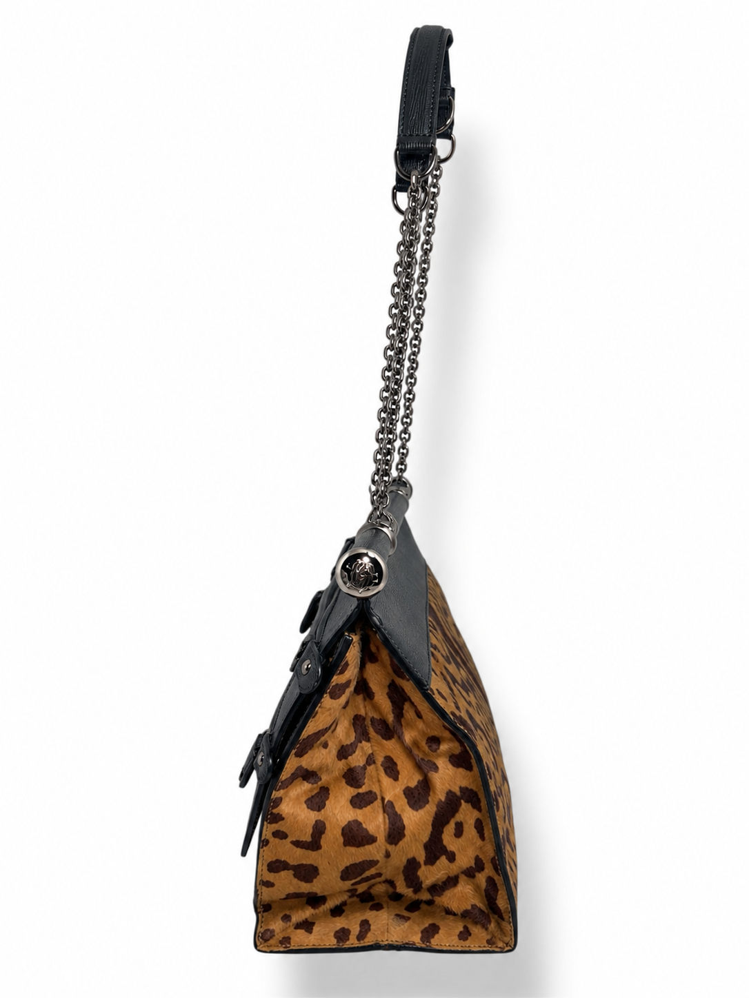 Bolso Roberto Cavalli Diva de piel con estampado animal – 2011