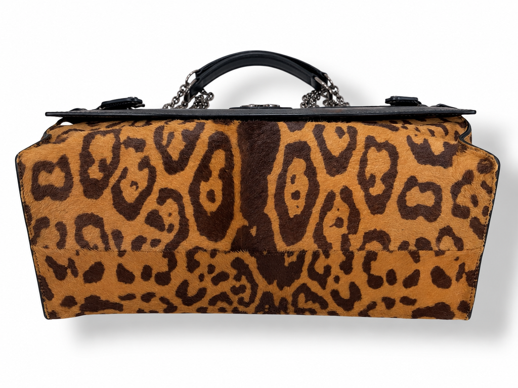 Bolso Roberto Cavalli Diva de piel con estampado animal – 2011
