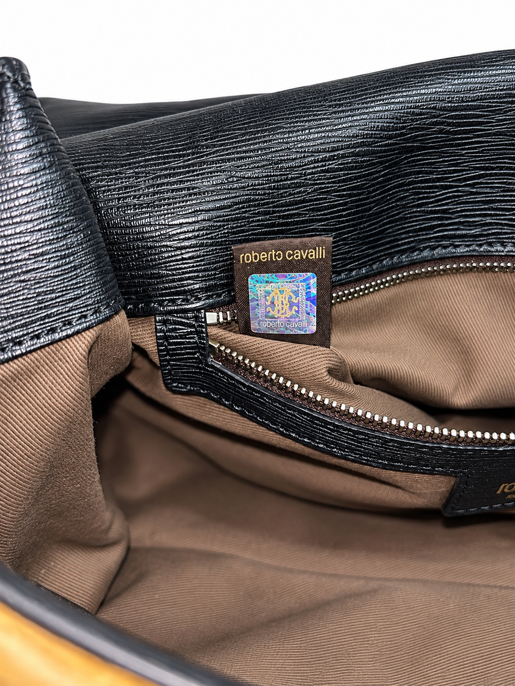 Bolso Roberto Cavalli Diva de piel con estampado animal – 2011