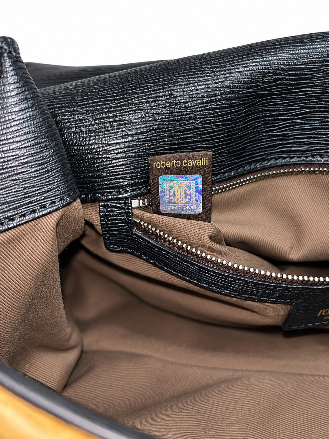 Bolso Roberto Cavalli Diva de piel con estampado animal – 2011