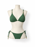 Bikini verde ViX Paula Hermanny Gal con detalles dorados