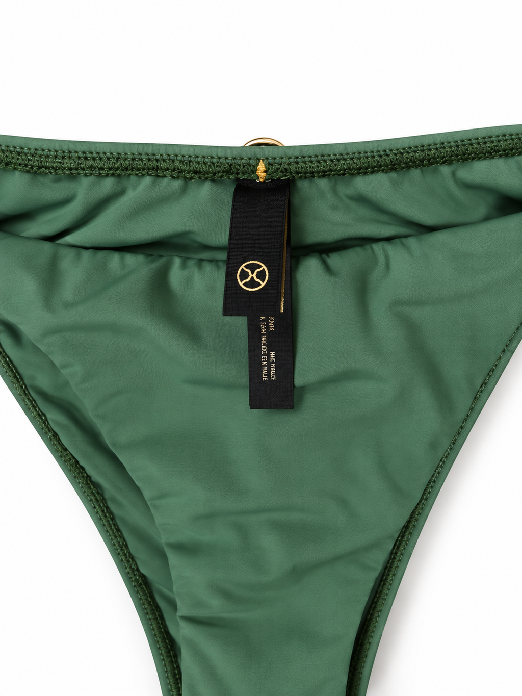 Bikini verde ViX Paula Hermanny Gal con detalles dorados
