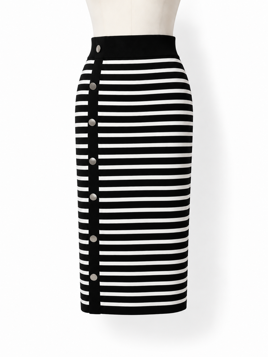 Falda midi de punto a rayas Altuzarra XS nueva con etiqueta
