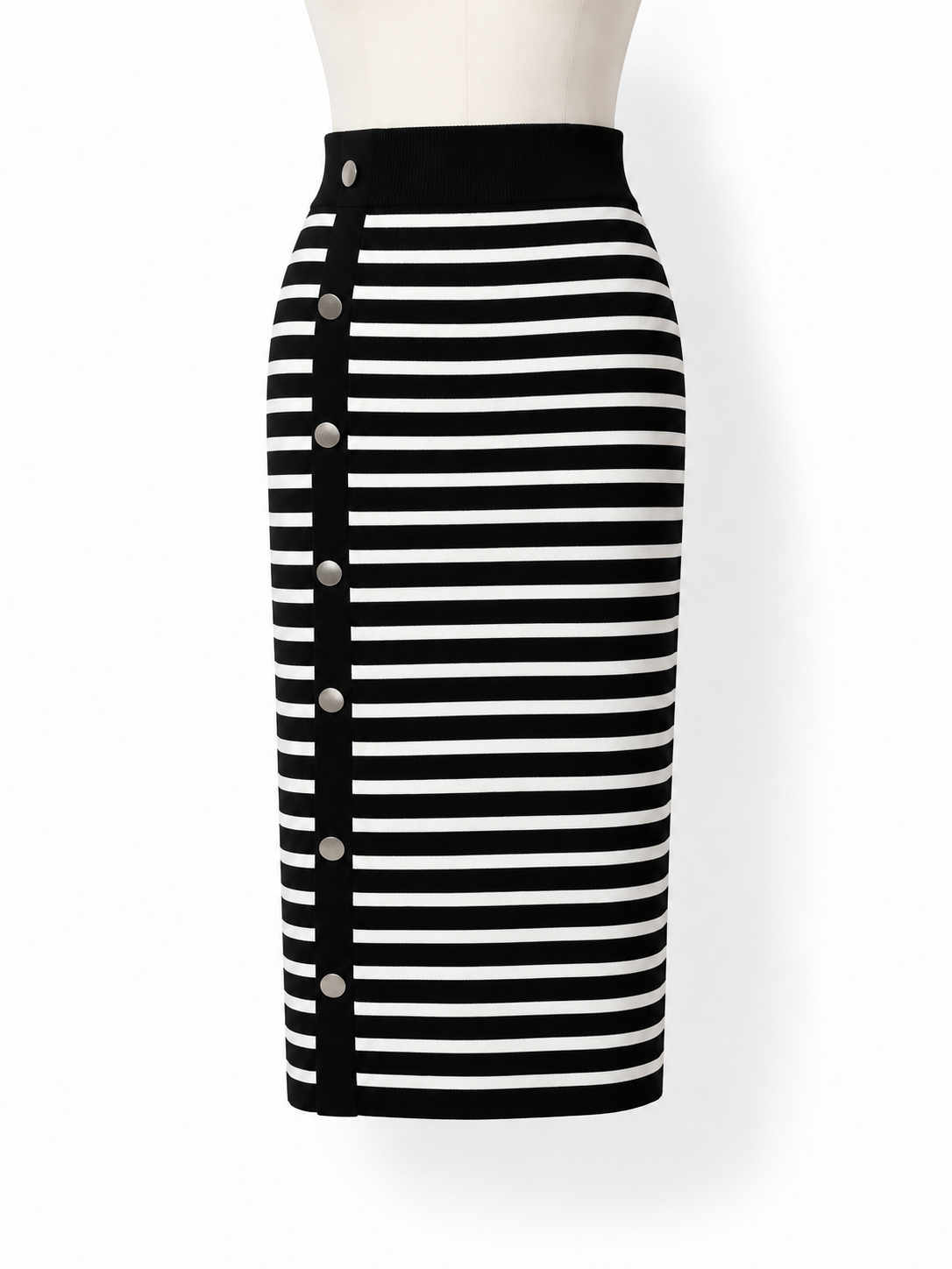 Falda midi de punto a rayas Altuzarra XS nueva con etiqueta