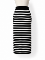 Falda midi de punto a rayas Altuzarra XS nueva con etiqueta